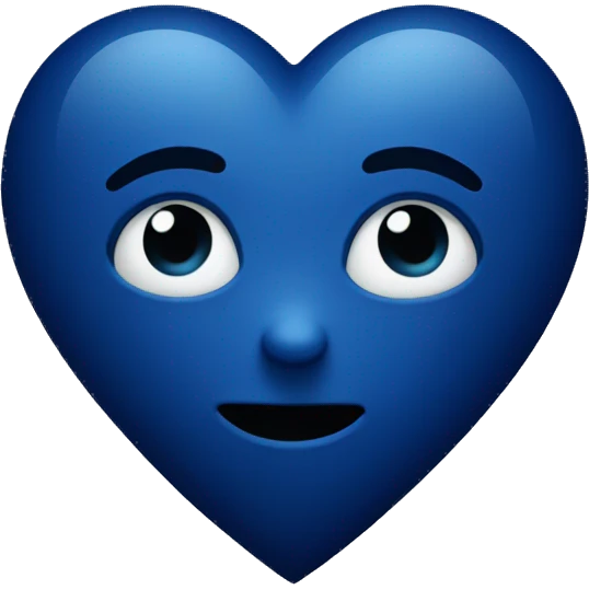 Dark blue heart emoji