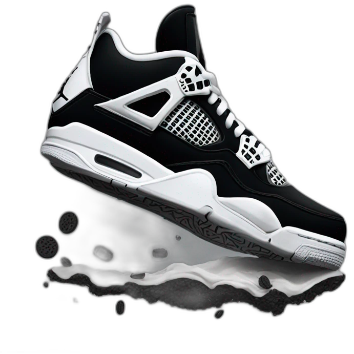 Jordan 4 oreo emoji