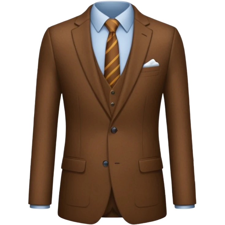 Give me a brown suit with stick just the clothes  emoji