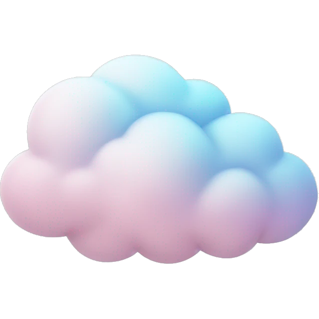 Pastel cloud emoji