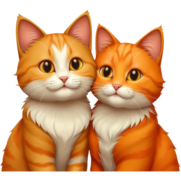 cat kisses cat autumn  emoji