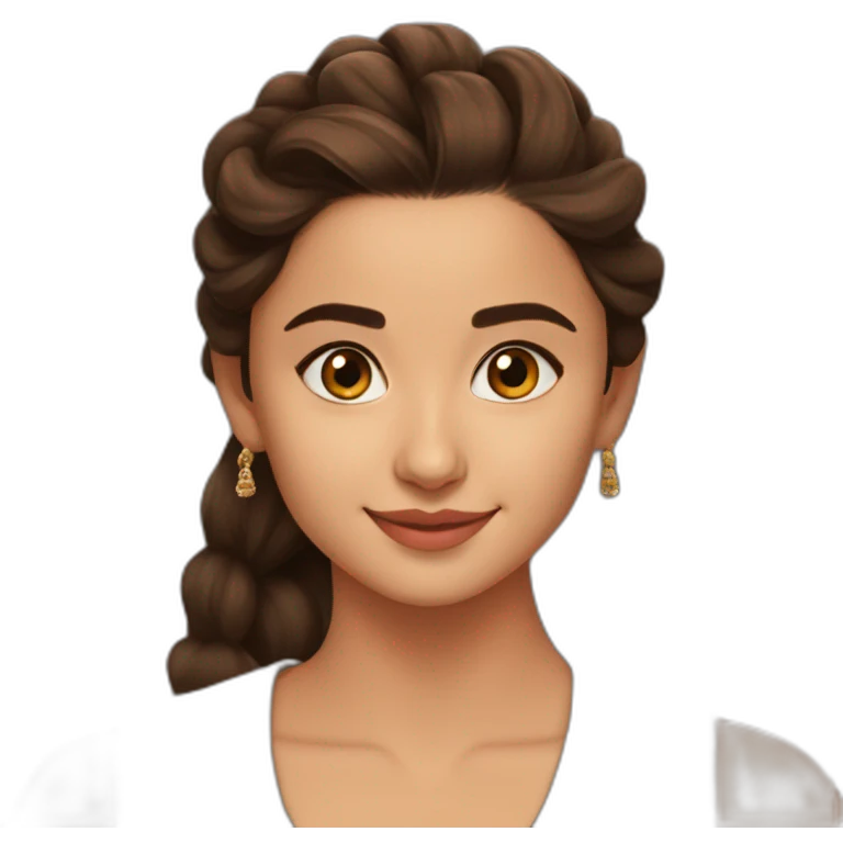 Brown Alia bhatt emoji