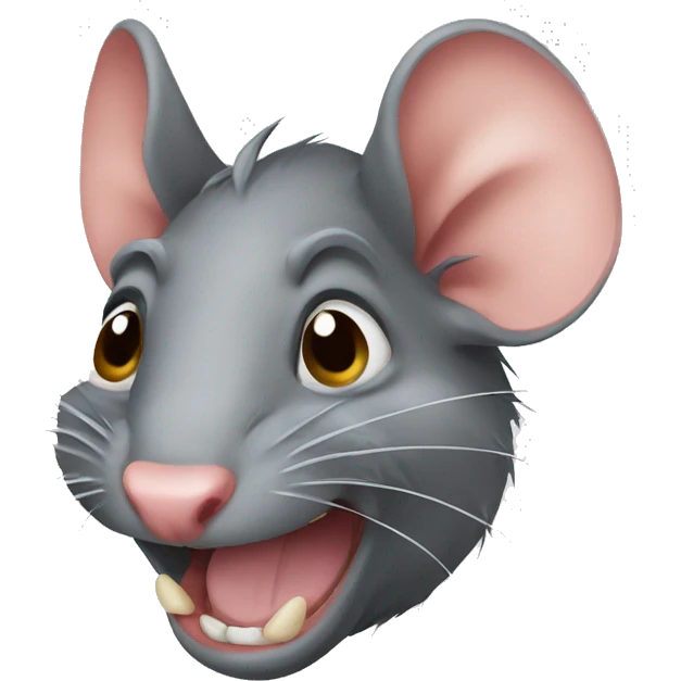 Ugly rat emoji