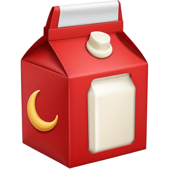 crescent whole milk red box emoji