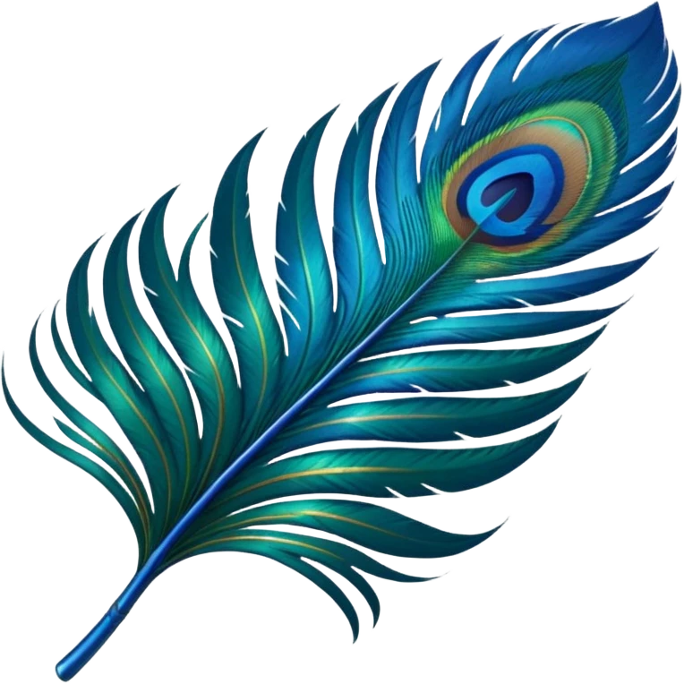 Peacock feather emoji emoji