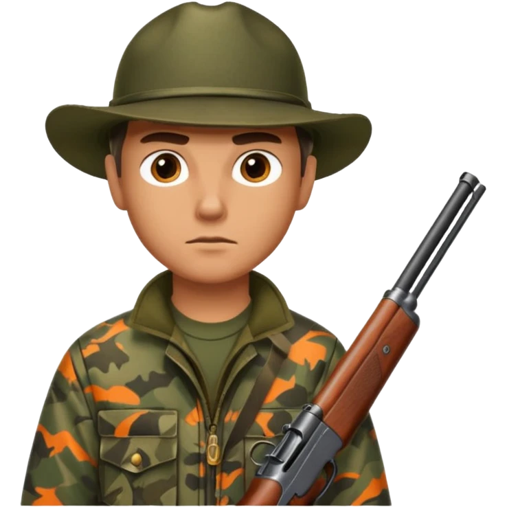 Hunter with shotgun emoji