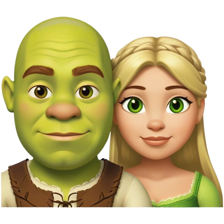 Shrek Fiona emoji