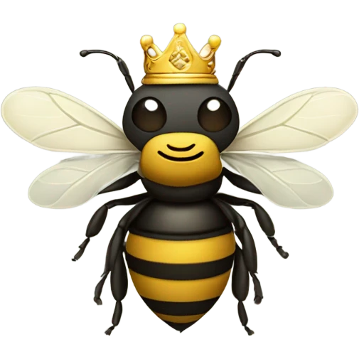 Buzz bee with crown  emoji