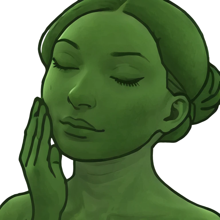 woman head massage emoji