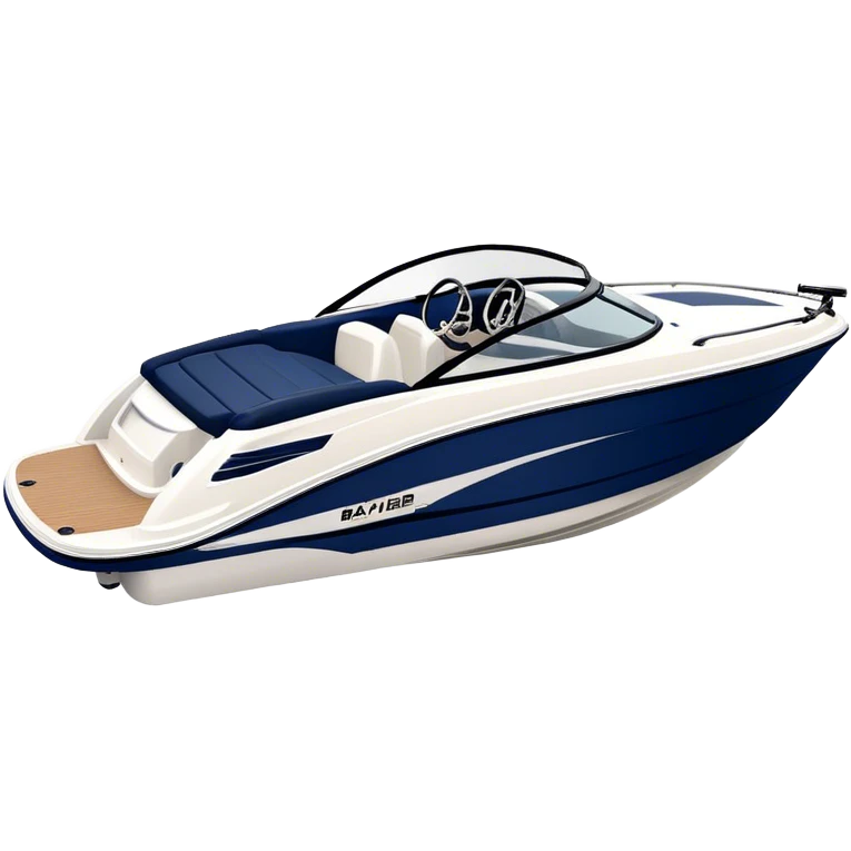 Speedboat - Bayliner 185 Bowrider (Model Year: 2020) (Iconic colour: White with navy blue accents) emoji