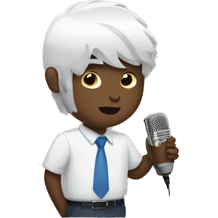 Voice recorder boy emoji emoji
