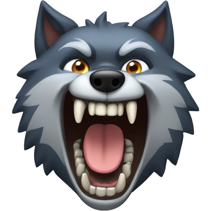 Wolf fangs emoji