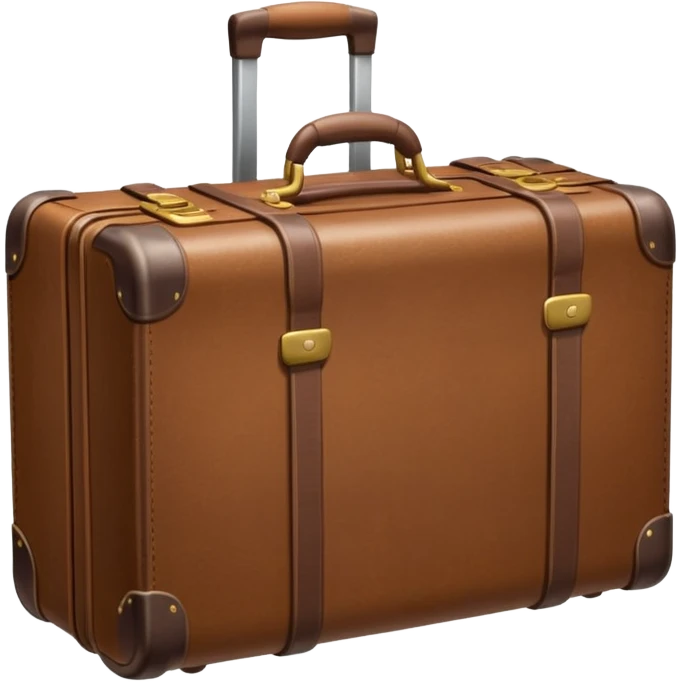 A sturdy travel suitcase emoji