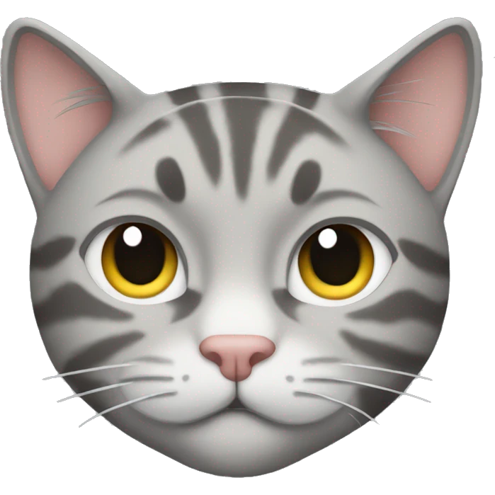 Sleepy grey tabby cat  emoji