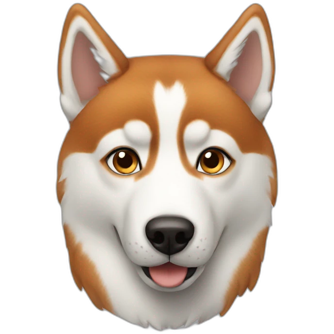 Husky ginger emoji