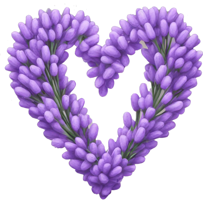 Lavender heart emoji
