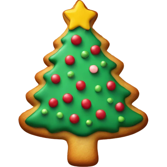 Christmas tree cookie  emoji