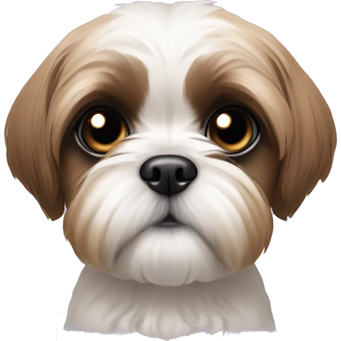 Shih tzu puppy eyes emoji