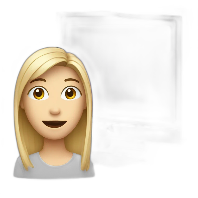 Computer display with video call on it emoji