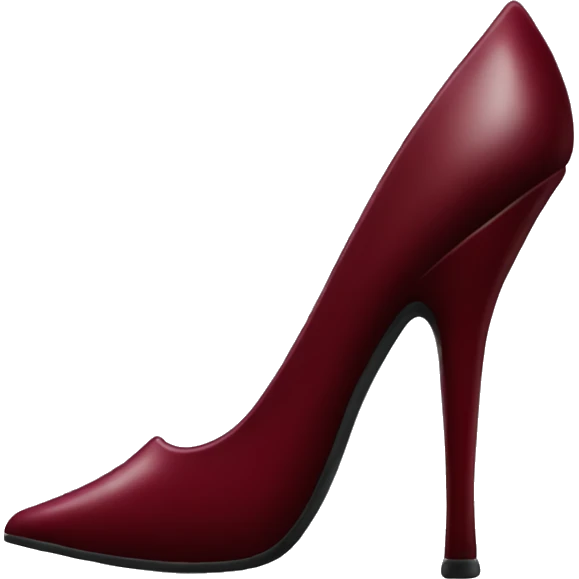 Dark red stiletto  emoji