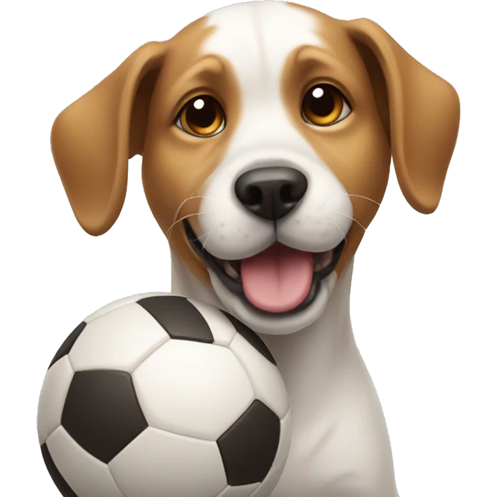 Dog with a ball emoji