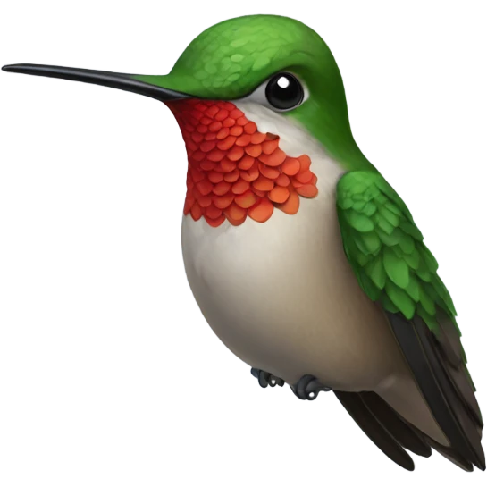 The little hummingbird emoji