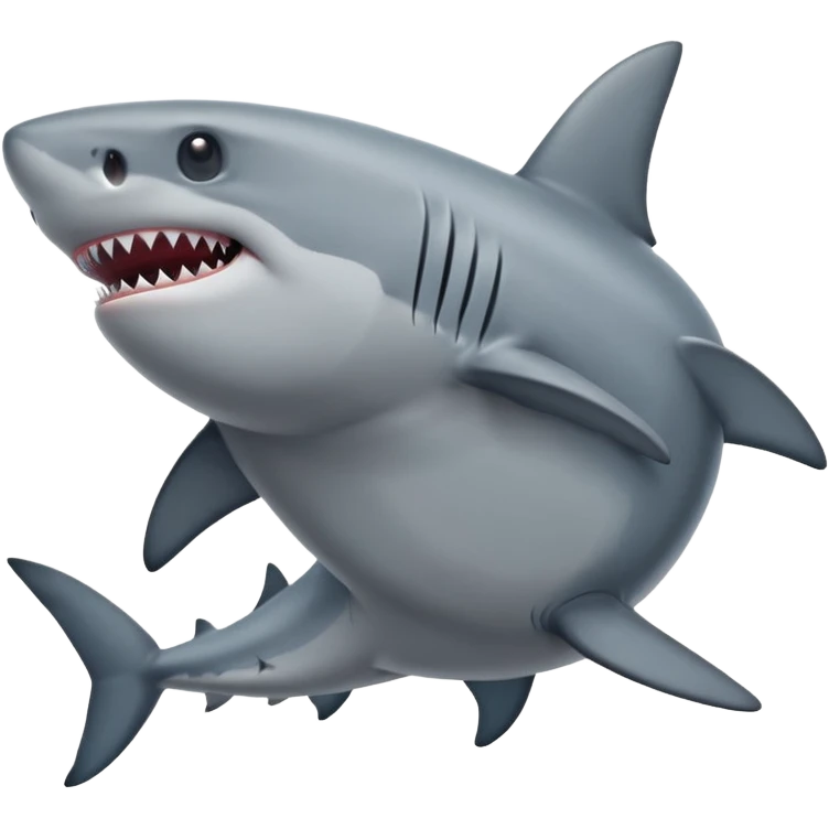 Pregnant shark emoji