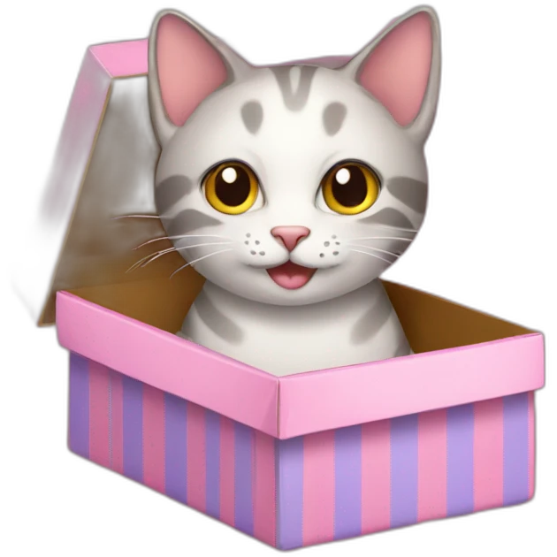 cat in gift box emoji