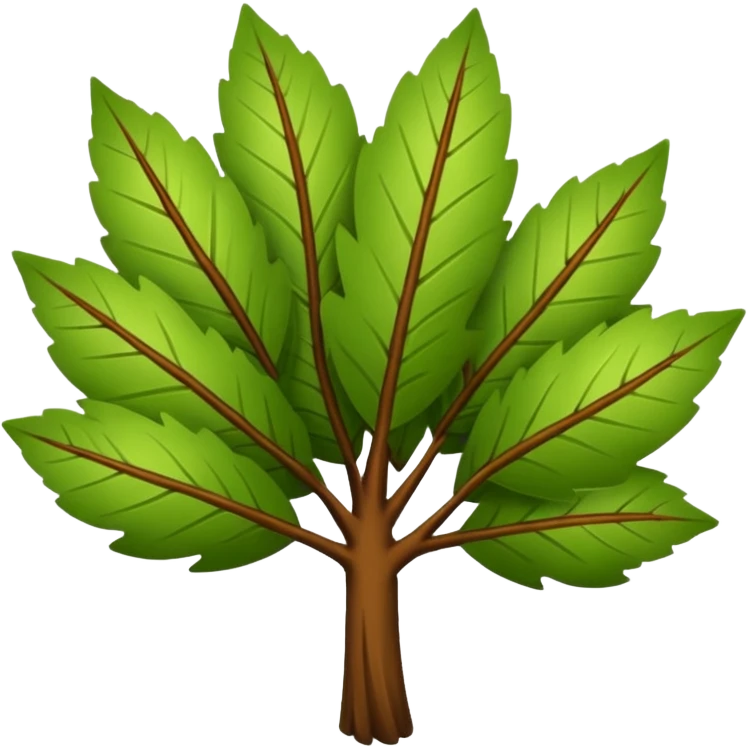 Folhas de árvore soltas caindo/voando sc(sem a árvore) emoji