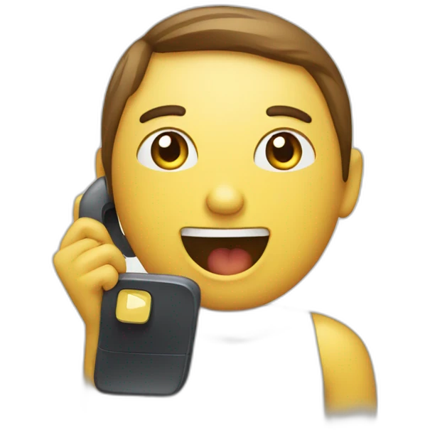 Chat qui regarde un téléphone emoji