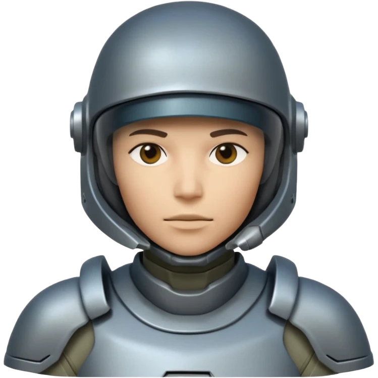 futuristic armored soldier human portrait, head and shoulders only, diverse facial features, different skin tones, different face shapes, unique helmet visor variations, sci-fi armor details, 3D cartoon, mobile game icon style, clean background, no text, no watermark

 emoji