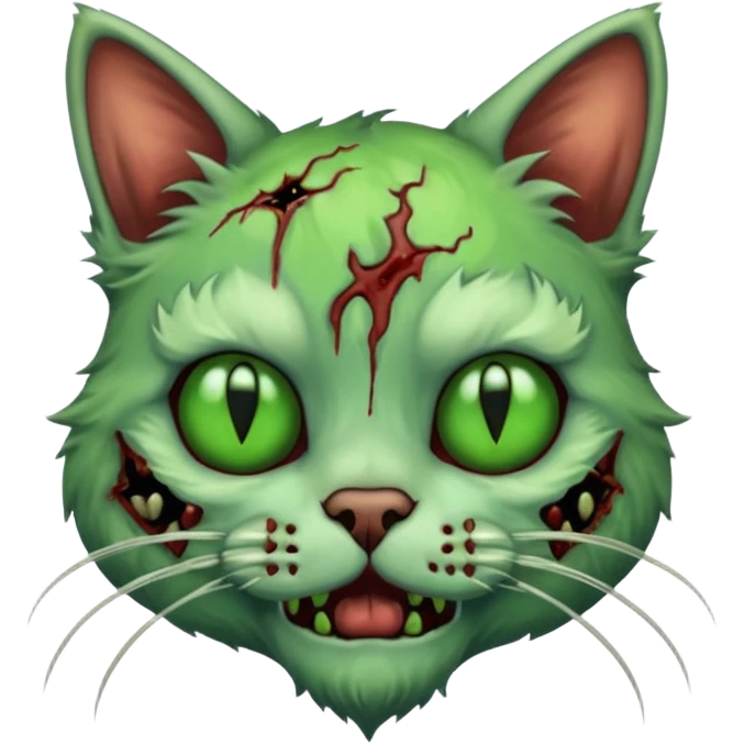 Zombie cat emoji