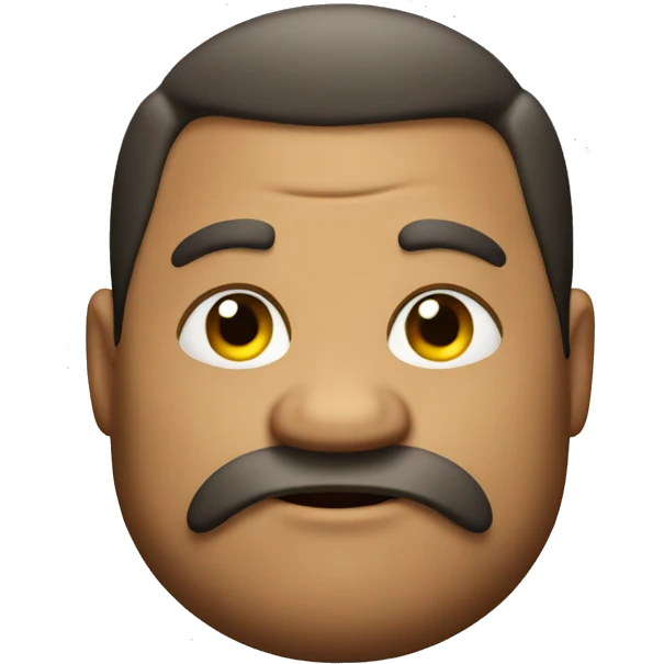 big fat dude sitting emoji