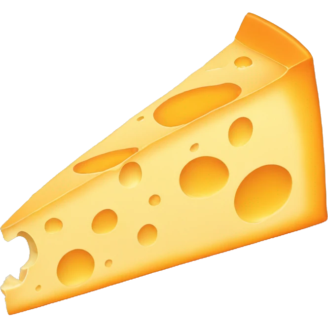 Slice of cheddar emoji