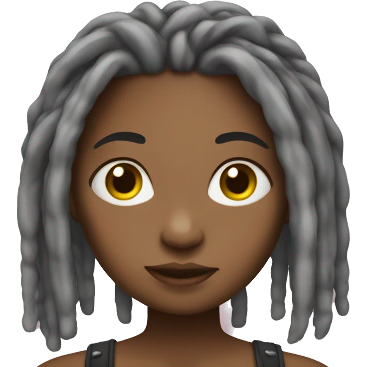 Girl with dreads emoji