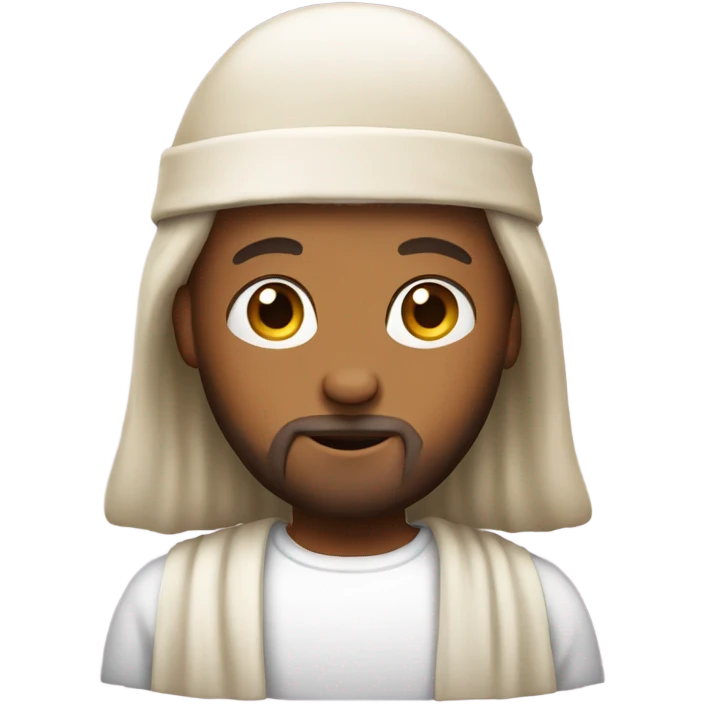 Jesus wearing birthday cap emoji