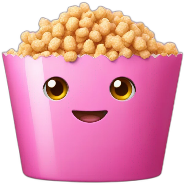 Pink-popkorn  emoji