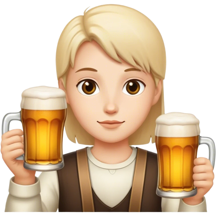 Person drinking beer emoji