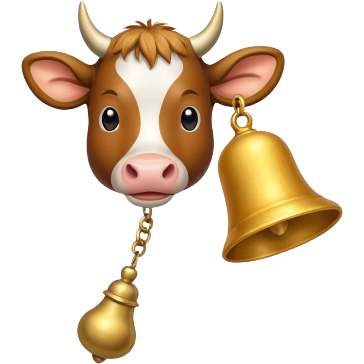 cow tail with golden bell  emoji