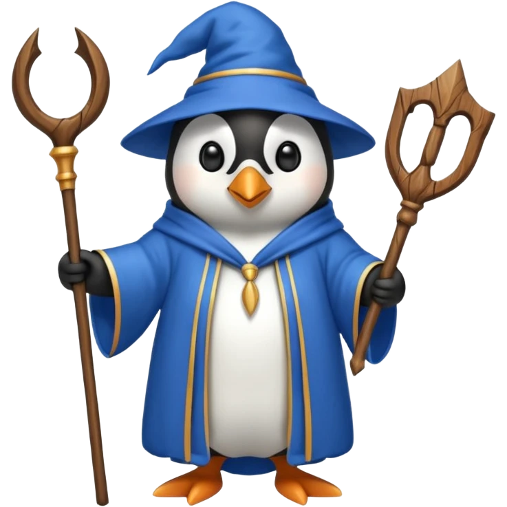 Penguin Wizard emoji