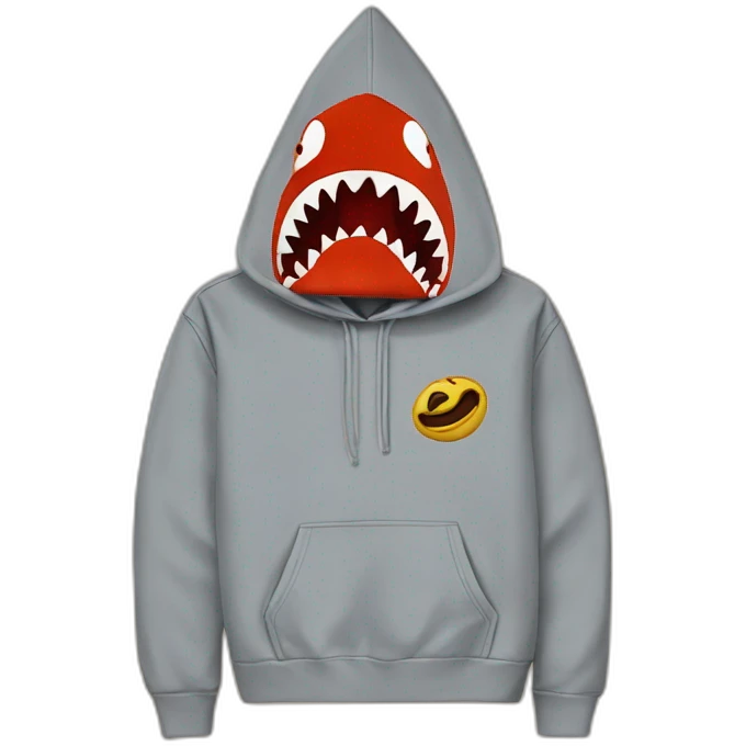 Bape shark hoodie  emoji