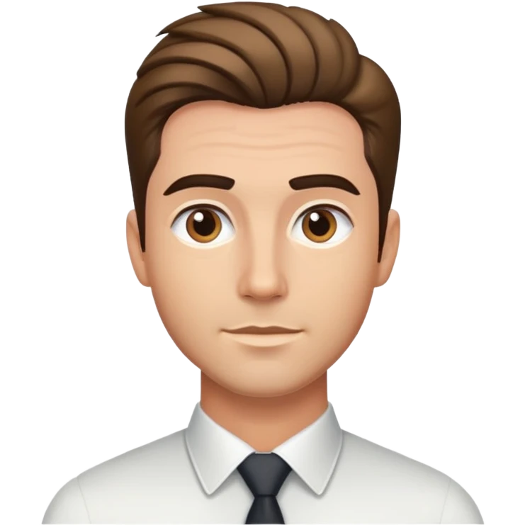 A professional looking man named Alex Cansani with modern styled hair emoji