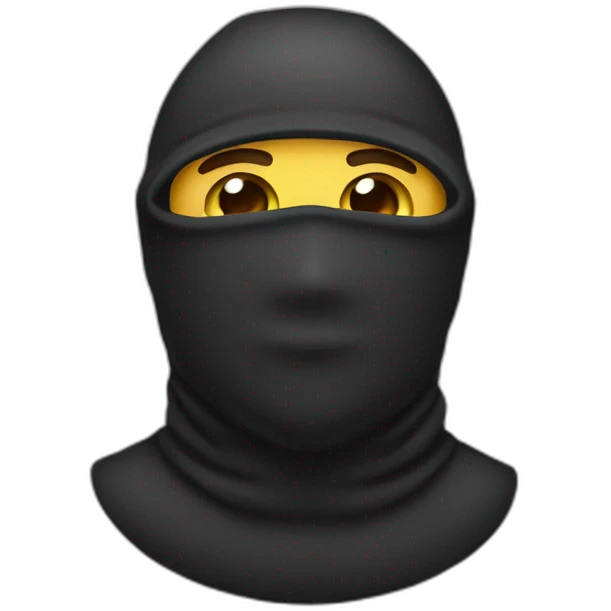 Balaclava man emoji