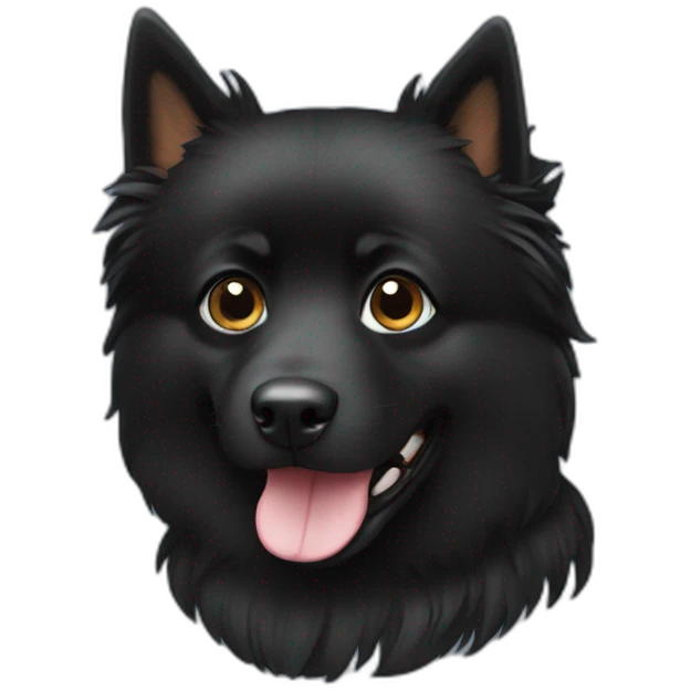 Black-Spitz emoji