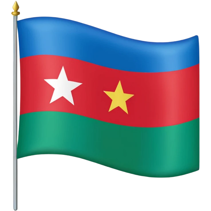  dagestan flag red blue green emoji