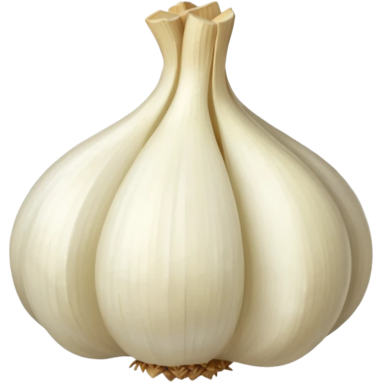 single garlic clove with cubed garlic emoji