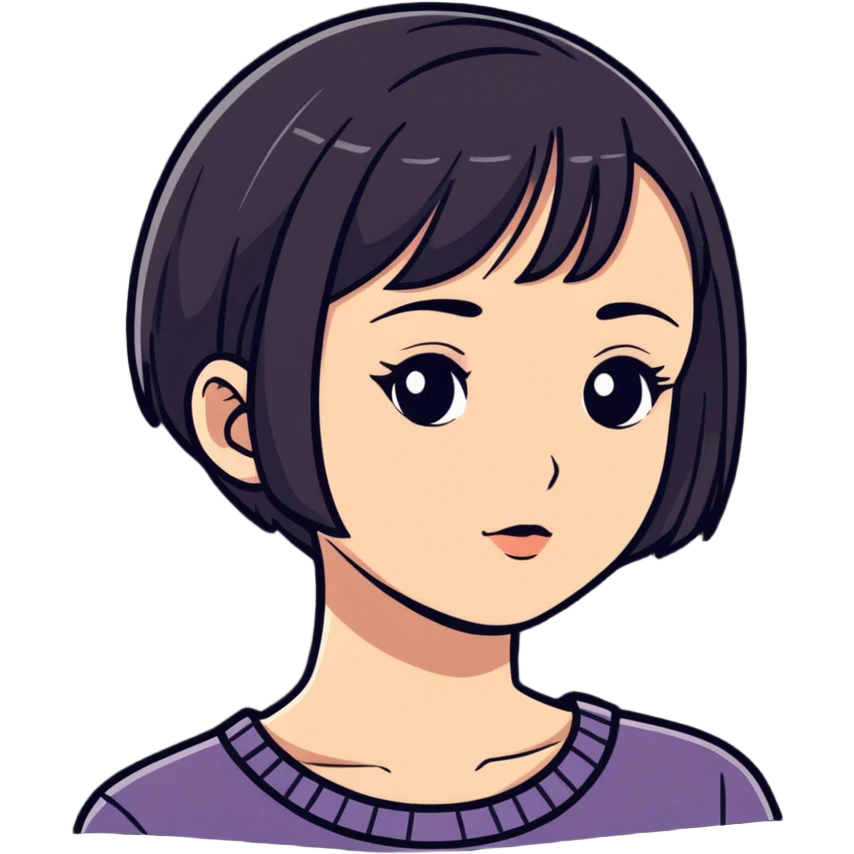 Girl with short hair  emoji