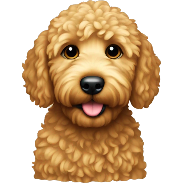 Mini golden-doodle emoji
