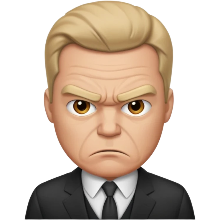 very angry male boss in suit emoji