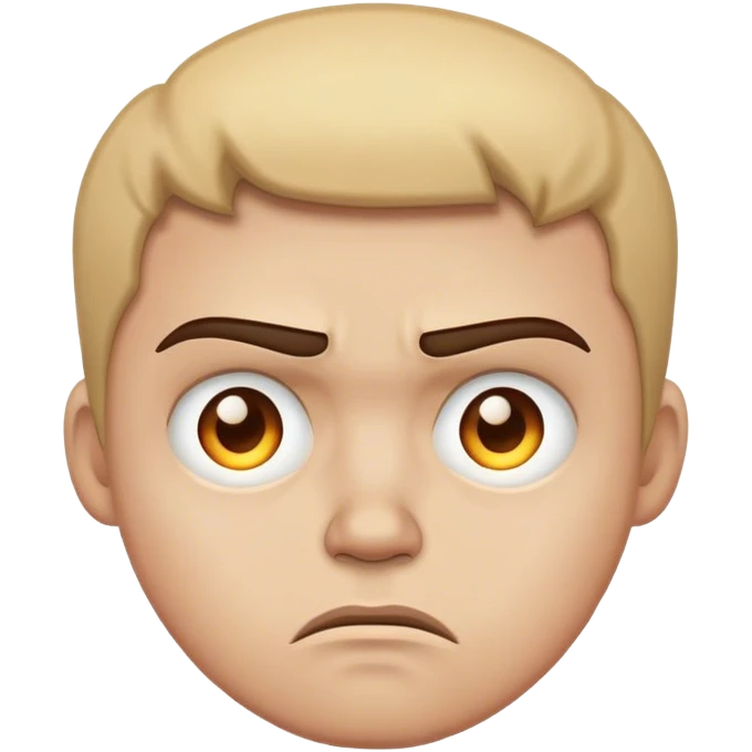 Sad angry face emoji